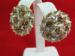 Vintage Rhinestone Carnival Aurora Borealis Clip Earrings