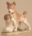 Lladro -- Safe & Sound #6556 Dog & Girl Figurene