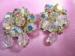 Vintage Kramer Vintage Aurora Borealis Crystal Earrings