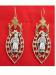 Vintage Signed Art Pierced Earrings Native American