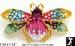 Bee Pin: Vibrant Enamel Rhinestone Bee Pin Brooch, Bee Jewel