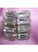 Signed Vint Weiss Clear Baguette Rhinestone Screw Earrings
