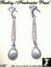 Drop Earrings: Sterling Silver FW Pearl CZ Earrings