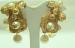 Pearl, Crystal and Filigree Drop Earrings
