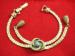 Vintage Dainty Bracelet Signed Goldette Sml or Big Adjustabl