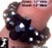Stretch Ring: Rhinestone Daisy Stretch Ring Black Hematite