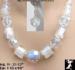 Necklace Set: AB Crystals Art Glass Beads Necklace Earrings