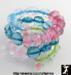 Lucite Bracelet: Memory Wire Wrap Bracelet Lucite Beads