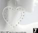 Heart Earrings: Clear Lucite Rhinestone Heart Earrings