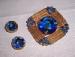 Beautiful Blue AB Rhinestone and Mesh Set