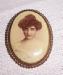 Victorian Lady Photo Brooch