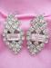 Vintage Sparkling Clear Rhinestone Earrings