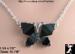 Butterfly Pendant Necklace: Black Butterfly Necklace