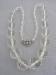 Vintage Early Facetted Clear Crystal Glass Beads Necklace