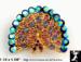 Peacock Pin:  Rhinestone Peacock Brooch Pin AB Blue Purple