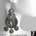 Chandelier Earrings: Silver Colored Coin Chandelier Earrings