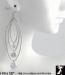 CZ Earrings: Cubic Zirconia Triple Graduated Drop Earrings