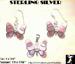 Butterfly Pendant Earrings Set: Sterling MOP Butterfly Set