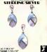 Pendant Earrings Set: Sterling Silver Mother of Pearl Inlay