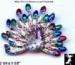 Peacock Pin: Colorful Enamel Rhinestone Peacock Pin Brooch