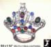 Crown Brooch Pendant: Rhinestone Crown Pin, Crown Jewelry