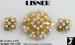 Lisner Pin Earrings Set: Vintage Lisner Simulated Pearl Set
