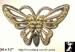 Butterfly Pin: Vintage Gold Tone Butterfly Brooch Pin