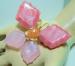 Pink Lucite Perfection Butterfly Brooch