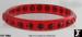 Bangle Bracelet | Red Plastic Red Rhinestone Bangle Bracelet