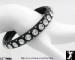 Black Plastic Rhinestone Bangle Bracelet | Bangle Bracelet