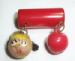 Vintage Bakelite School Girl and Apple Pin
