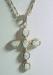 Sterling Silver White Howlite Cross Pendant Necklace