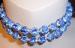 Blue and White Oriental Beaded Necklace