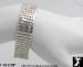 Magnetic Bracelet: Silver Tone Mesh Magnetic Bracelet