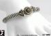 Cable Bracelet: Hinged Bangle Cable Bracelet Designer Look