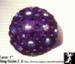Ring: Purple Plastic Rhinestone Ring | Plastic Jewelry