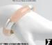 Stretch Bangle Bracelet: Faux Pink Quartz Stretch Bangle