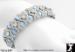 Bracelet: Simulated Blue Sapphire Rhinestone Bracelet