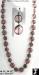 Lucite Beads:  Long Necklace Earrings Set Lucite Beads