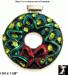 Christman Wreath Pendant: Dichroic Glass Sterling Christmas
