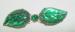 Vintage Molded Glass Leaves Buckle