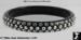 Bangle Bracelet:  Black Plastic AB Clear Rhinestone Bangle