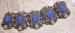 Ornate Silver, Pearl and Blue Etruscan Style Bracelet