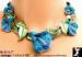 Necklace Set: Rhinestone Calla Lily Necklace Earrings Set
