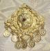 Roman Coin Charm Brooch Signed Mark IV