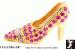 High Heel Shoe Pin: Miniature High Heel Shoe Rhinestone Pin