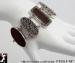 Carnelian Bracelet: Marcasite Sterling Carnelian Bracelet