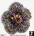 Flower Brooch: Rhinestone Flower Pin, Floral Brooch Pin