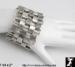 Bracelet: Matte Silver Tone Wide Basket Weave Bracelet