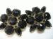 Vintage Big Bold Black Rhinestone Earrings